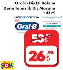 ORAL-B DİŞ ETİ BAKIMI DERİN TEMİZLİK DİŞ MACUNU • 65 ML